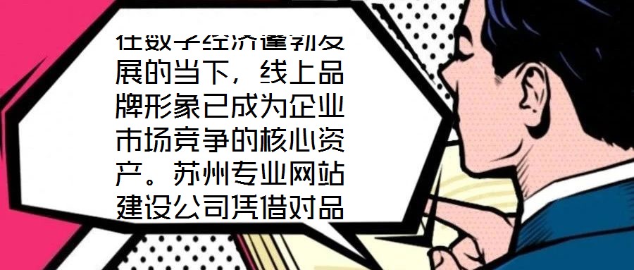 在數(shù)字經(jīng)濟蓬勃發(fā)展的當下，線上品牌形象已成為企業(yè)市場競爭的核心資產(chǎn)。蘇州專業(yè)網(wǎng)站建設公司憑借對品牌定位的深刻理解與技術實力的深度融合，通過系統(tǒng)性構建網(wǎng)站生態(tài)體系