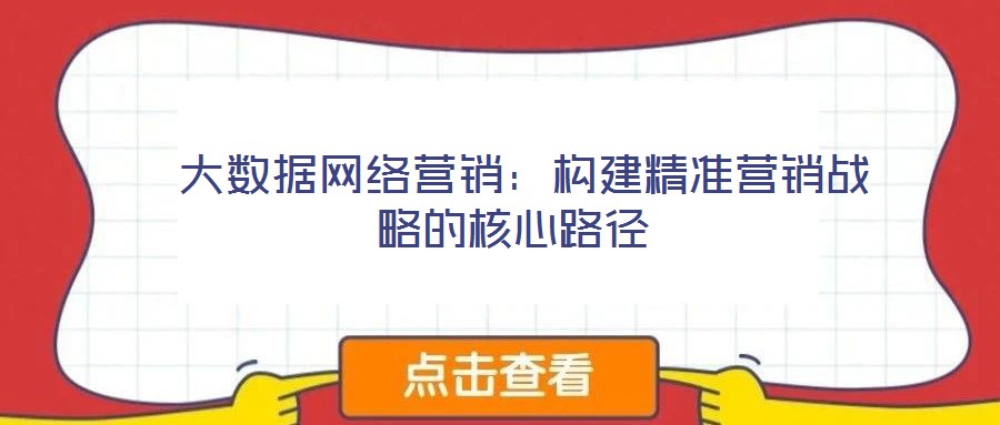  大數(shù)據(jù)網(wǎng)絡(luò)營(yíng)銷(xiāo)：構(gòu)建精準(zhǔn)營(yíng)銷(xiāo)戰(zhàn)略的核心路徑