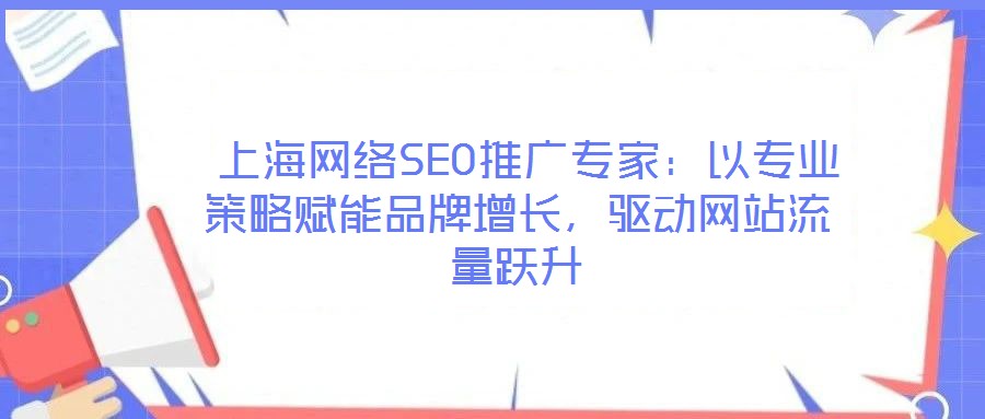  上海網(wǎng)絡SEO推廣專家：以專業(yè)策略賦能品牌增長，驅(qū)動網(wǎng)站流量躍升