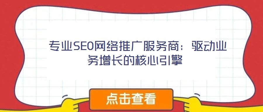  專業(yè)SEO網(wǎng)絡(luò)推廣服務(wù)商：驅(qū)動(dòng)業(yè)務(wù)增長的核心引擎