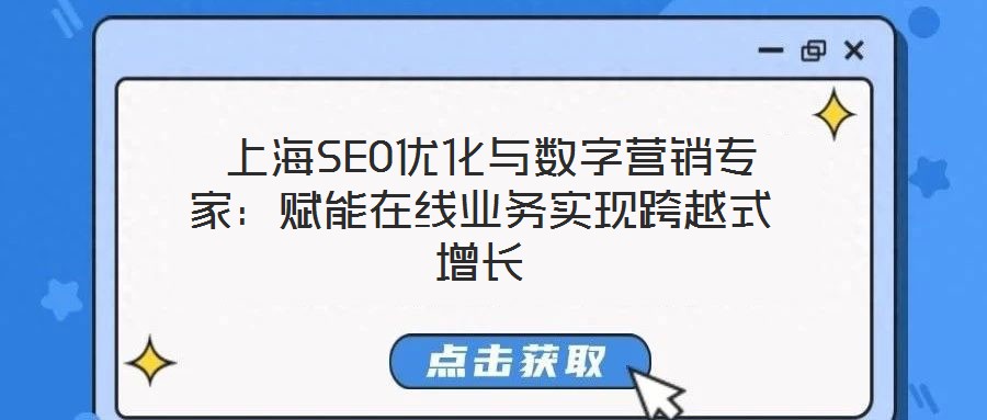  上海SEO優(yōu)化與數(shù)字營銷專家：賦能在線業(yè)務實現(xiàn)跨越式增長