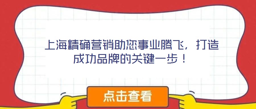上海精確營(yíng)銷(xiāo)助您事業(yè)騰飛，打造成功品牌的關(guān)鍵一步！