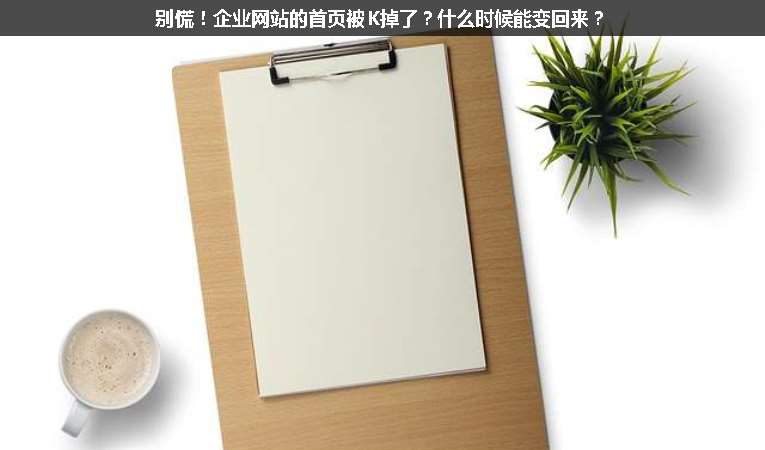 別慌！企業(yè)網(wǎng)站的首頁被K掉了？什么時候能變回來？